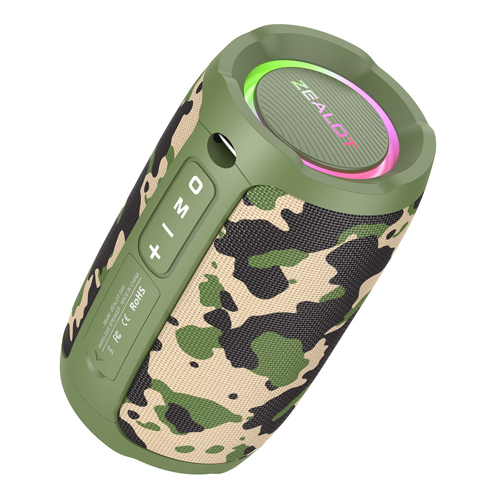 S49 Trådlös Bluetooth-högtalare med Bass och LED-belysning