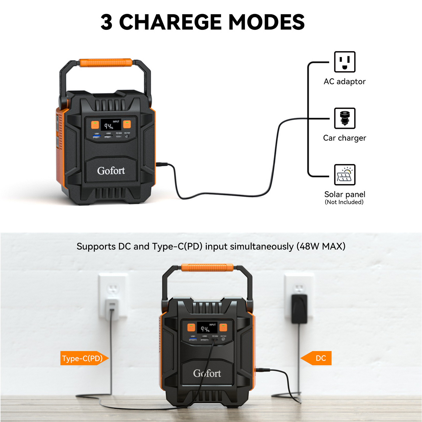 Bärbar powerstation 200W