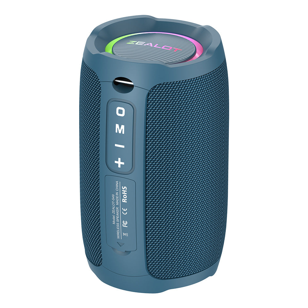 S49 Trådlös Bluetooth-högtalare med Bass och LED-belysning