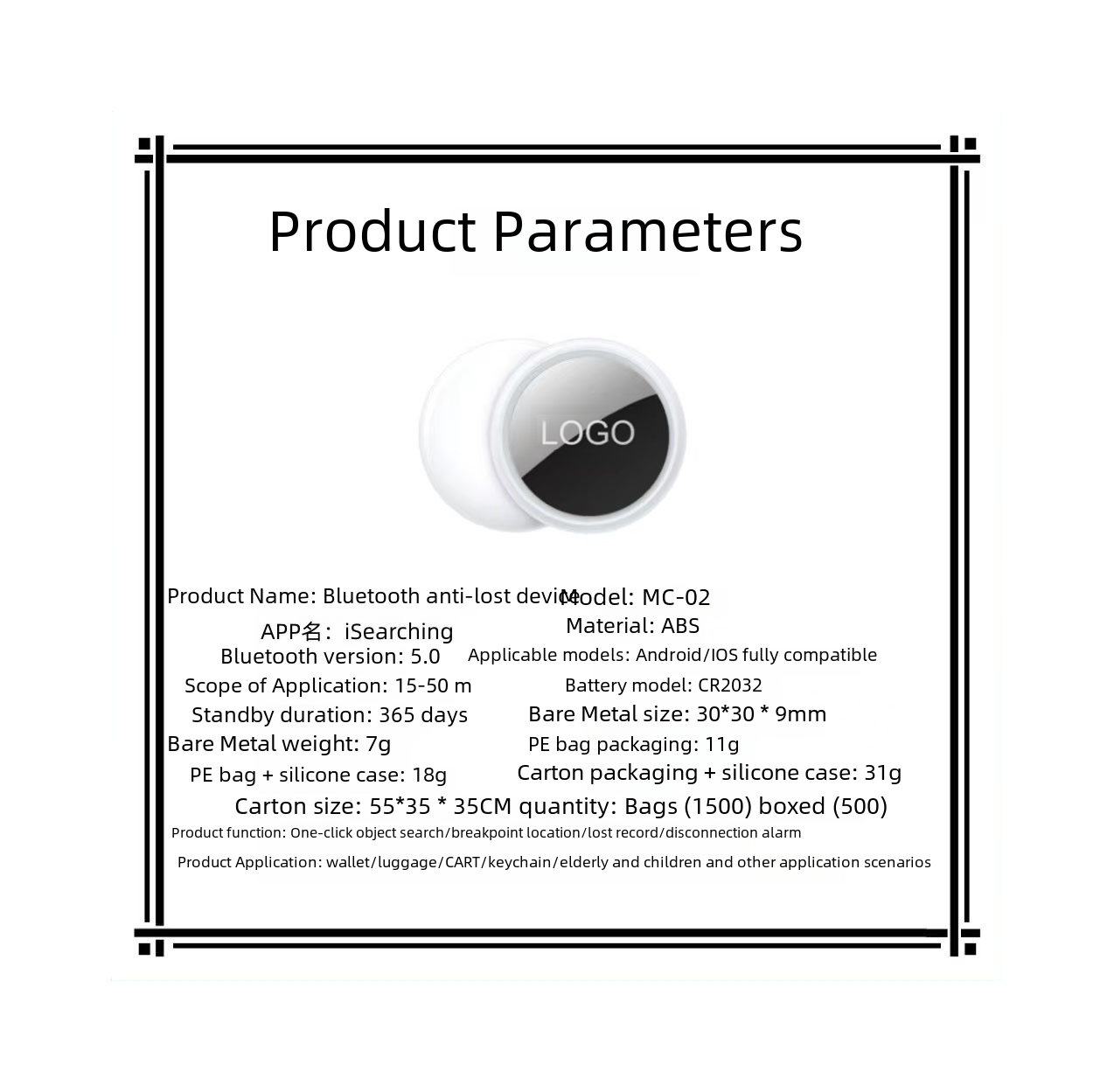 Bluetooth Tracker for Wallets and Keys (AirTag)
