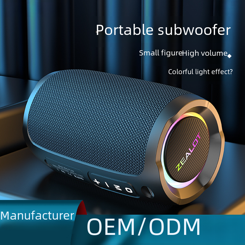 S49 Trådlös Bluetooth-högtalare med Bass och LED-belysning