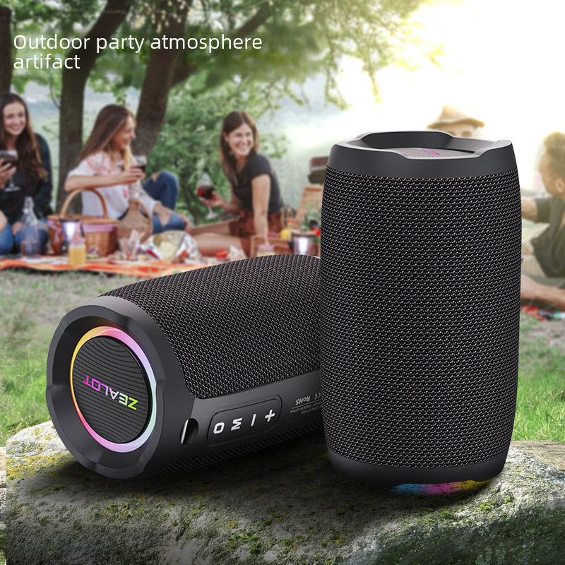 S49 Trådlös Bluetooth-högtalare med Bass och LED-belysning